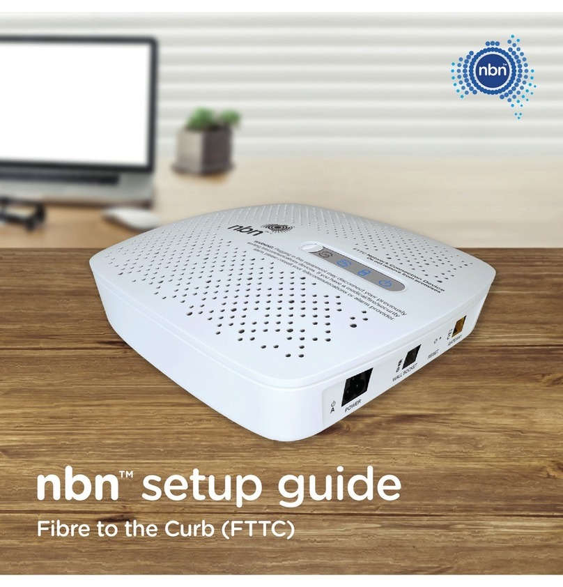 NBN Fibre to the Curb Setup guide