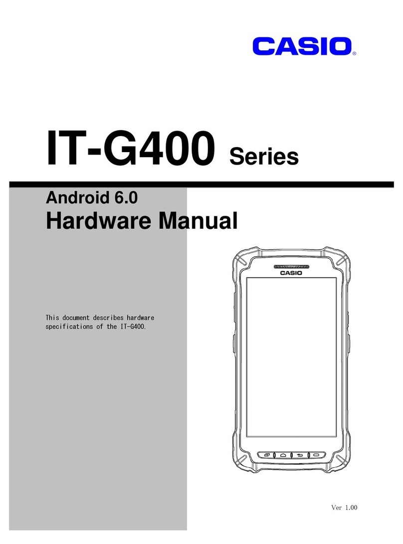 Casio IT-G400-C21M Hardware manual