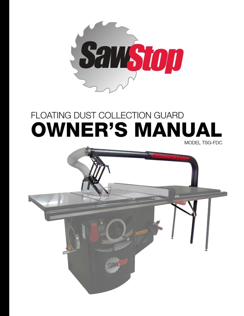 SawStop TSG-FDC owner's manual