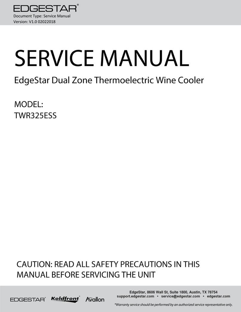 EdgeStar TWR325ESS Service manual