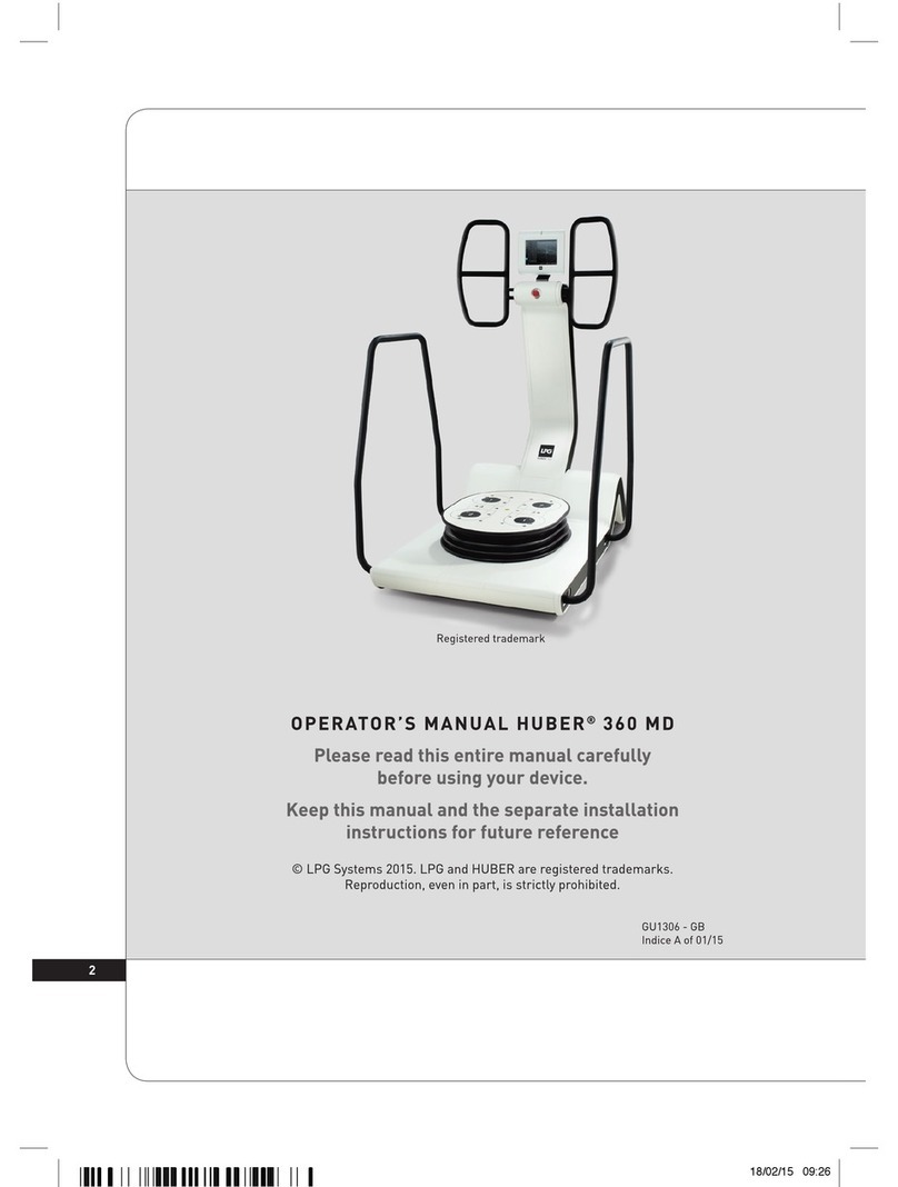 LPG HUBER 360 MD Operator's manual