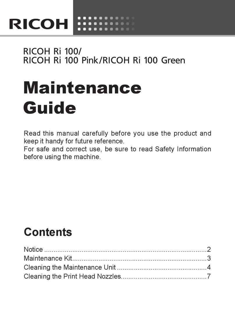 Ricoh Ri 100 Operating manual