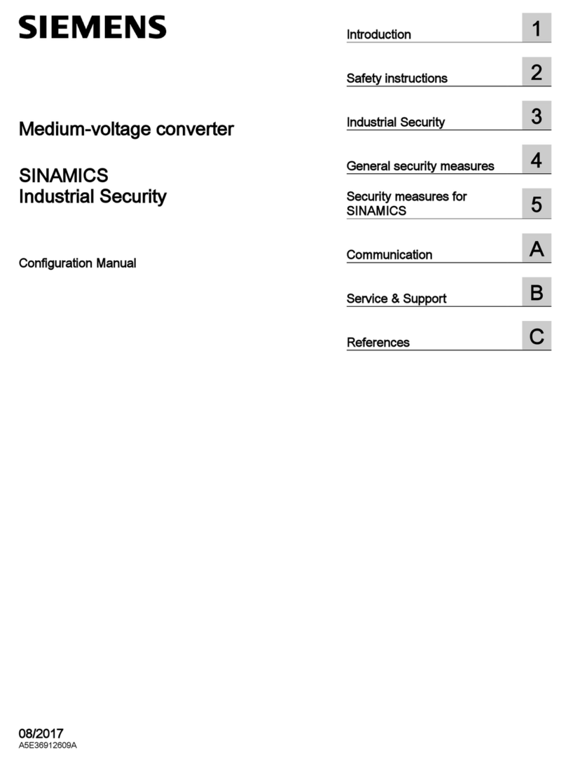 Siemens SINAMICS Configuration manual