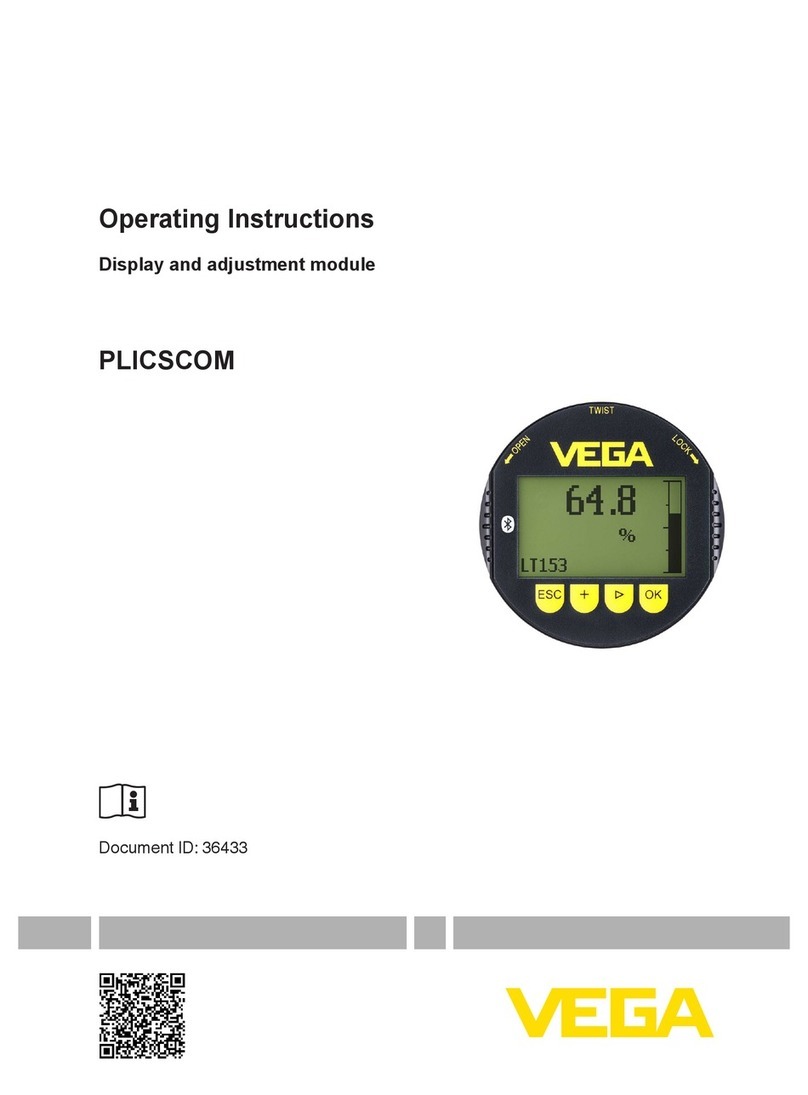 Vega plicscom operating instructions