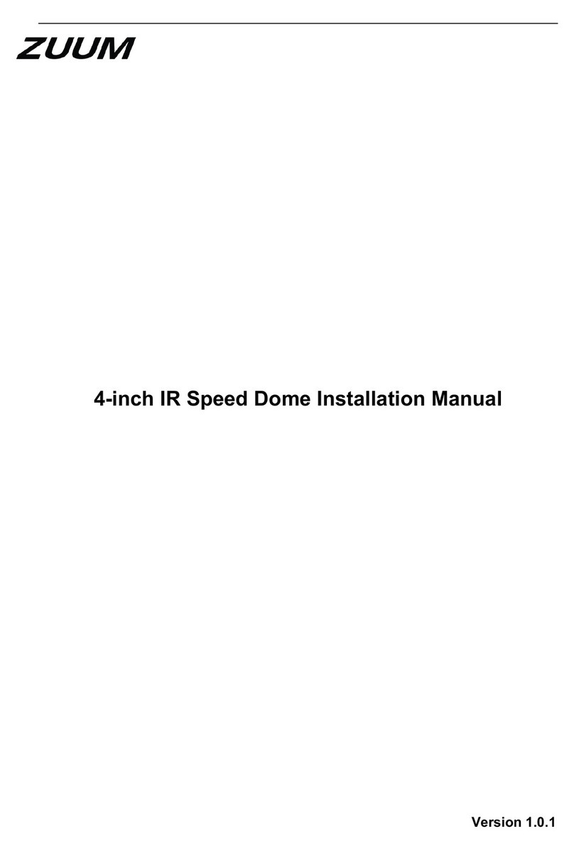 ZUUM Media LSPTZ-2MP-IP-4.8-120MM installation manual