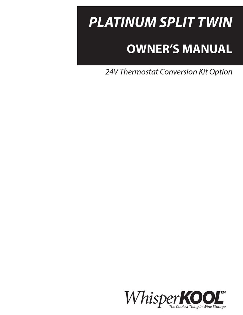 WHISPER KOOL Platinum Split Twin User manual