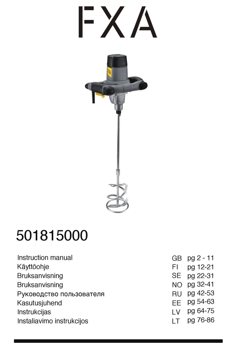 FXA 501815000 User manual