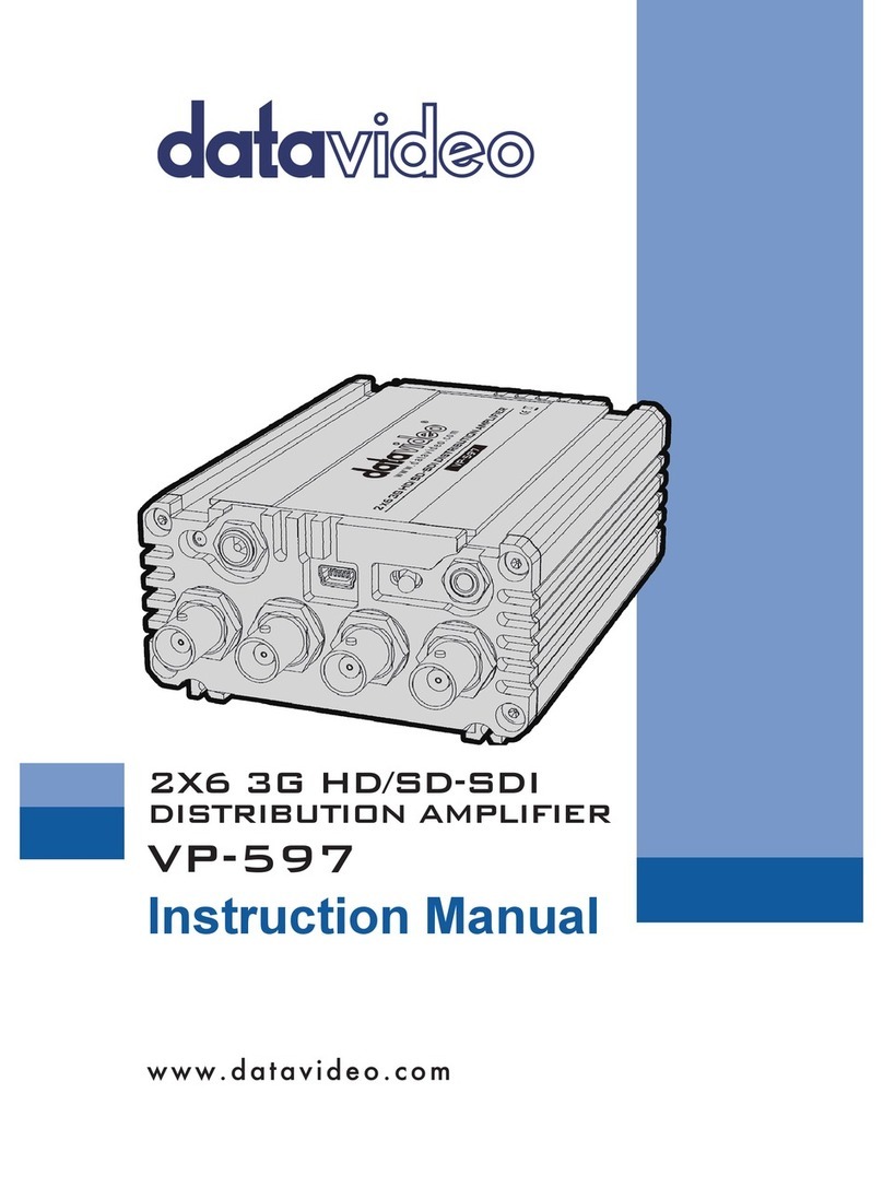 Data Video VP-597 instruction manual