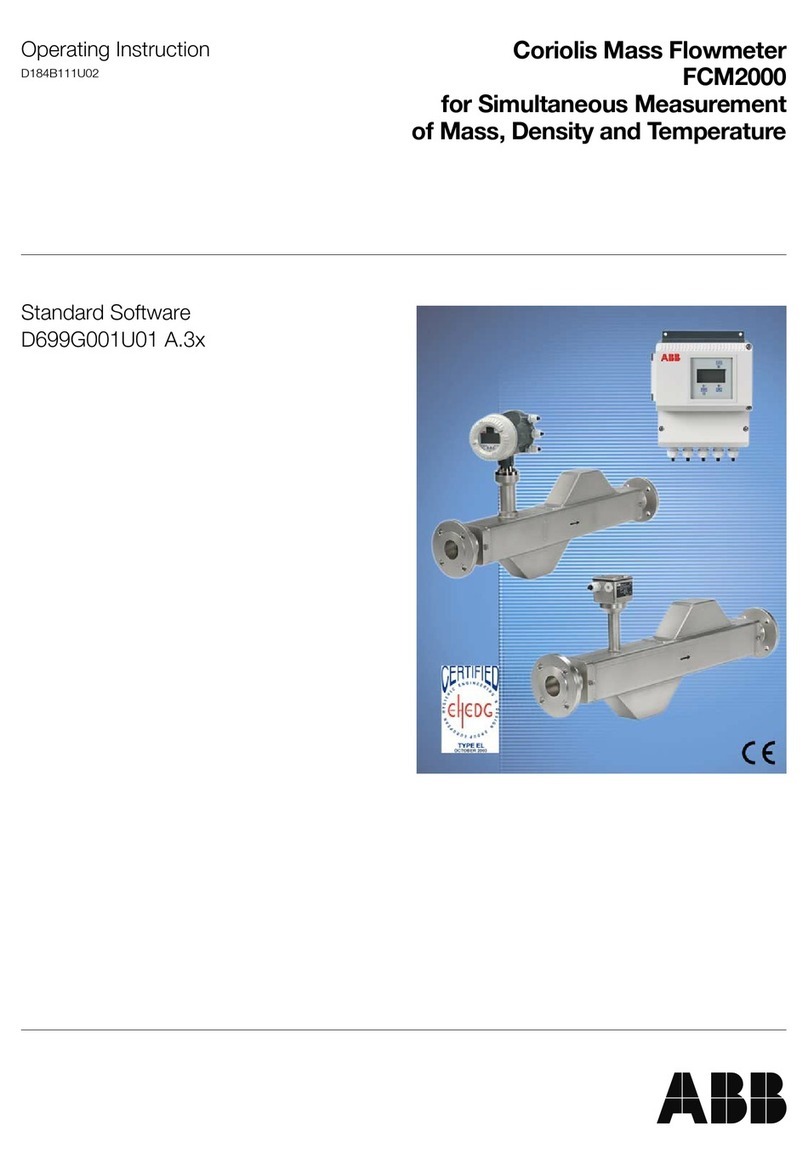 ABB CoriolisMaster FCM2000 User manual ABB CoriolisMaster FCM2000 User manual