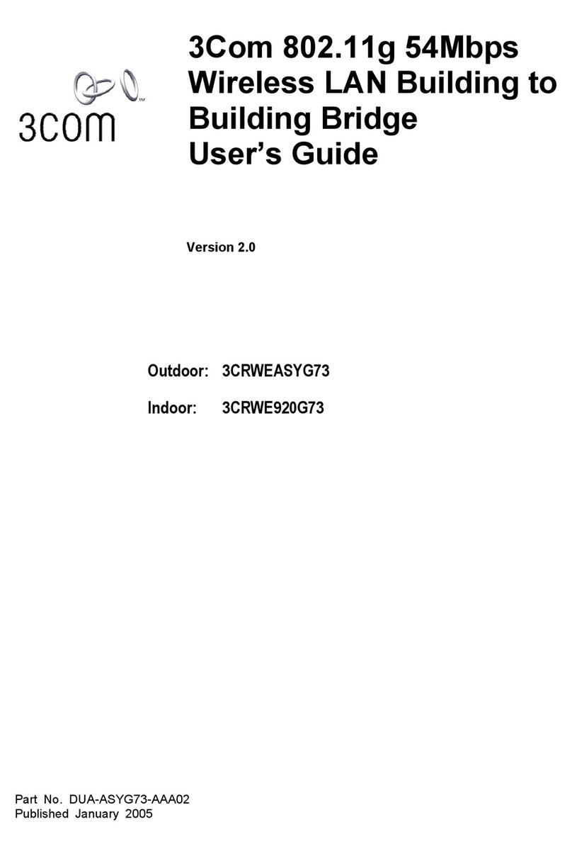3Com 3CRWEASYG73 - 11g Wireless LAN Outdoor User manual