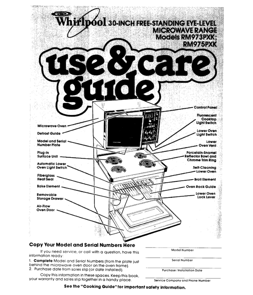 Whirlpool RM975PXK manual