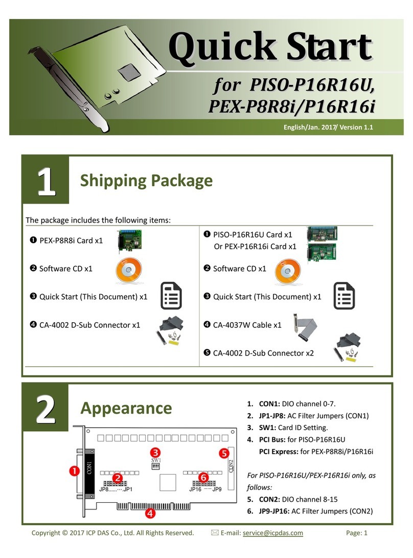 ICP DAS USA PISO-P16R16U quick start