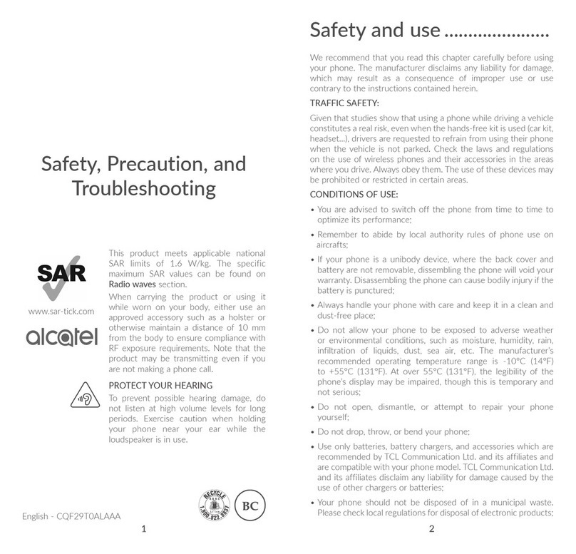 Alcatel A50 Operating instructions
