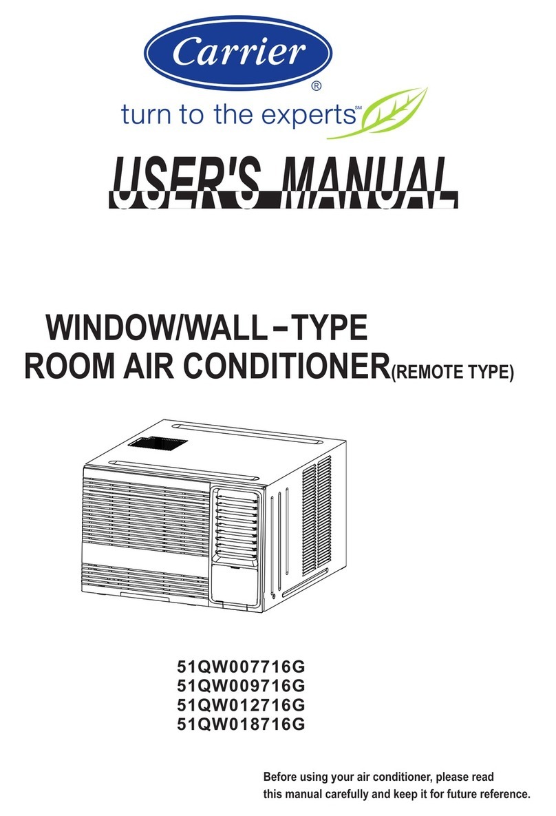 Carrier 51QW007716G User manual