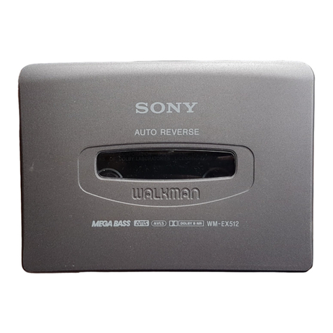 Sony WM-EX512 Service manual