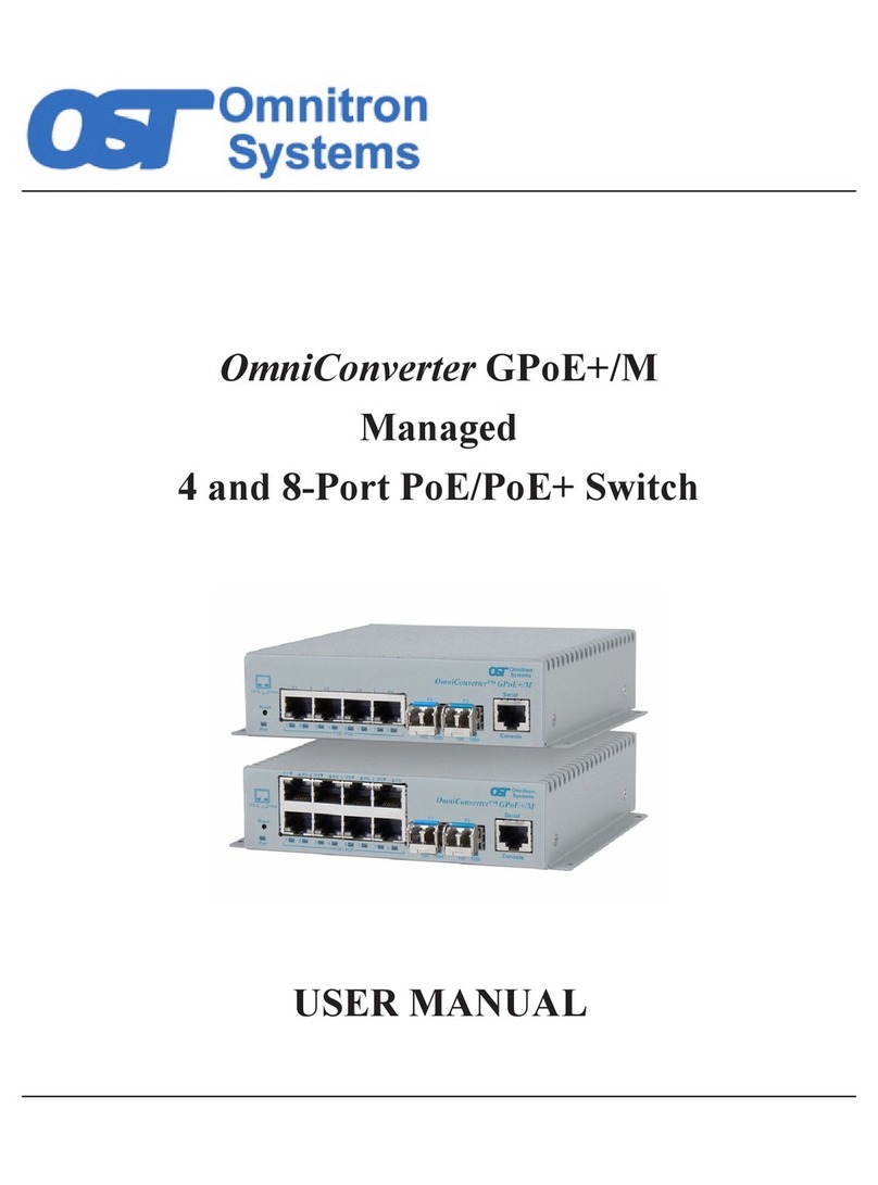 Omnitron Systems Technology OmniConverter GPoE+/M user manual