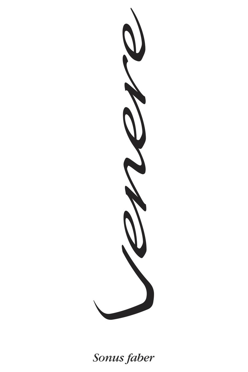 Sonus Faber Venere 3.0 owner's manual