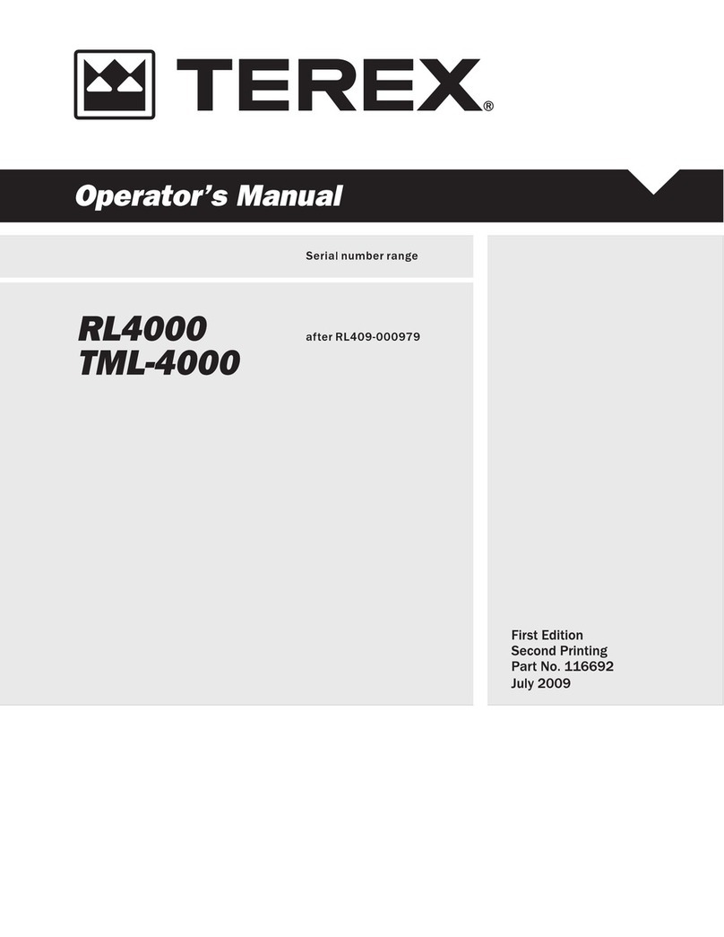 Terex RL4000 User manual Terex RL4000 User manual