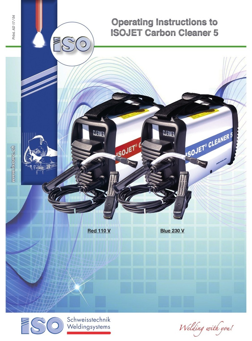 Iso ISOJET Cleaner 5 operating instructions