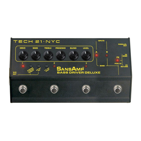 tech21 SansAmp Bass Driver DI User manual