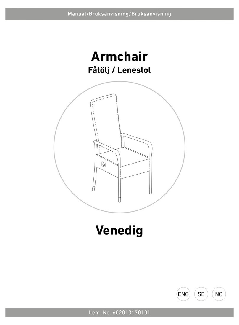 RUSTA Venedig Armchair User manual RUSTA Venedig Armchair User manual