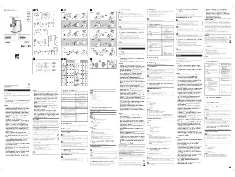 Philips HR2708 user manual