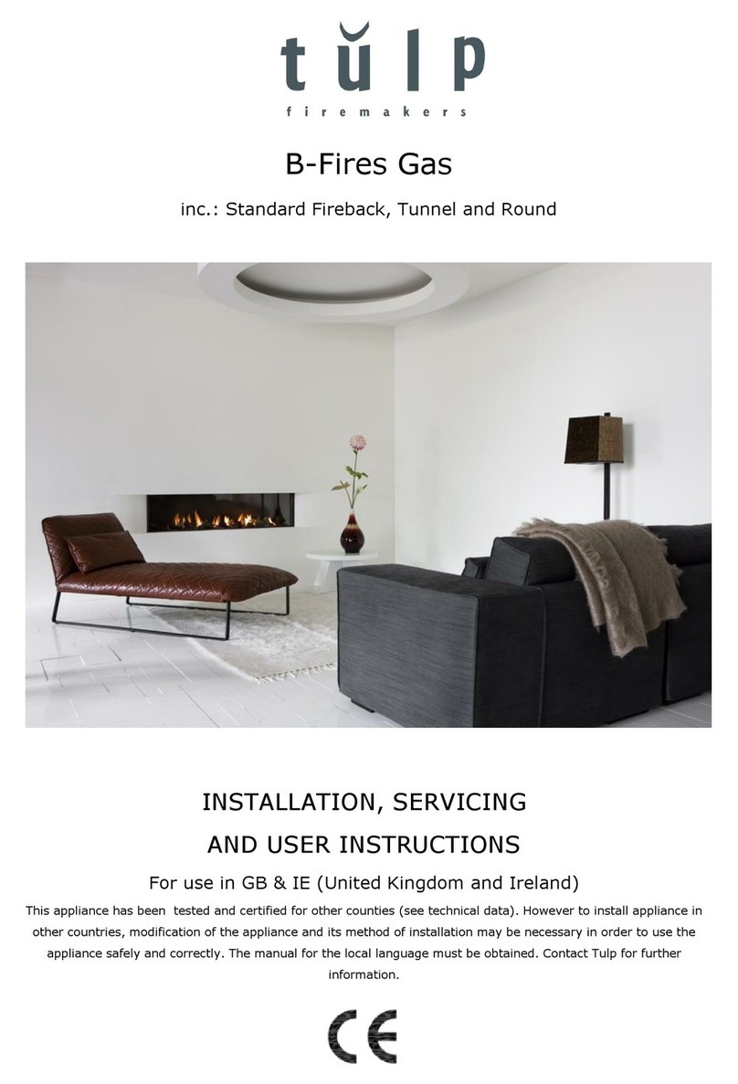 Tulp B-Fire 50 Installation, servicing and user instructions