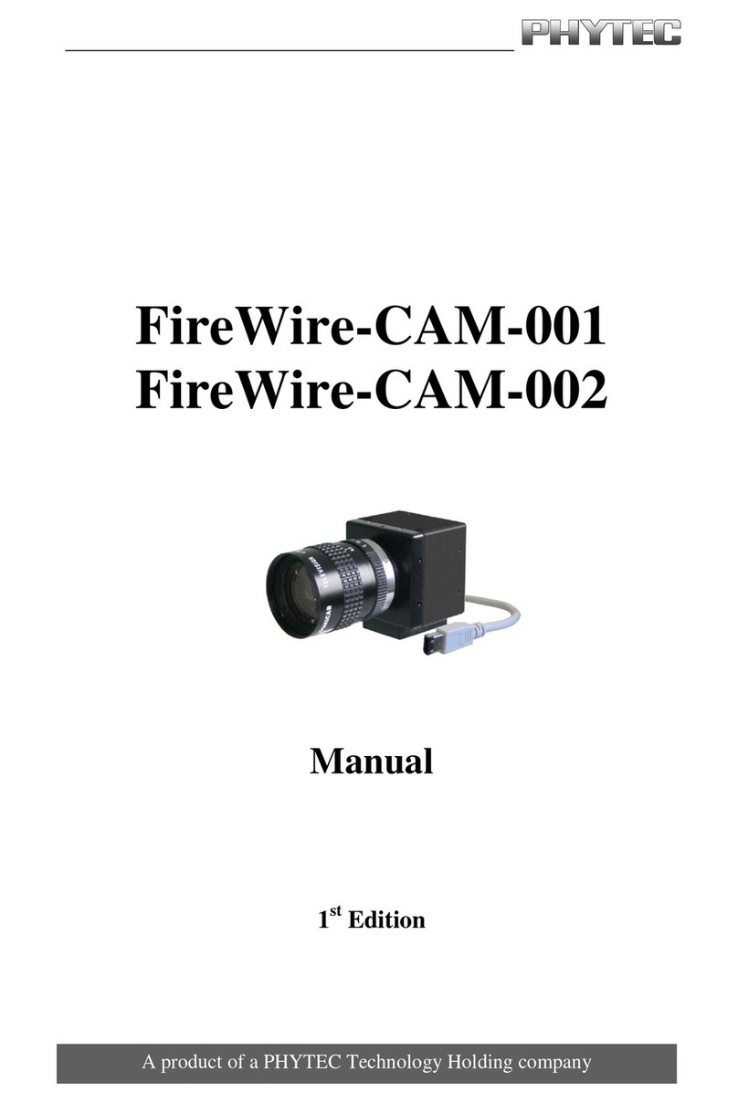 Phytec FireWire-CAM-001 User manual