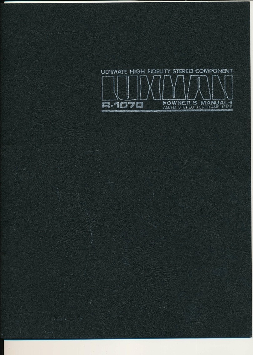 Luxman R-1070 User manual