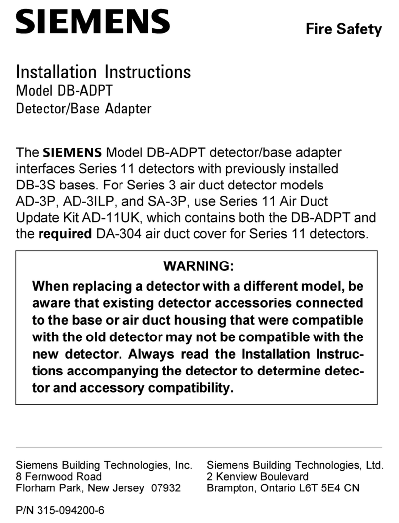 Siemens DB-ADPT installation instructions