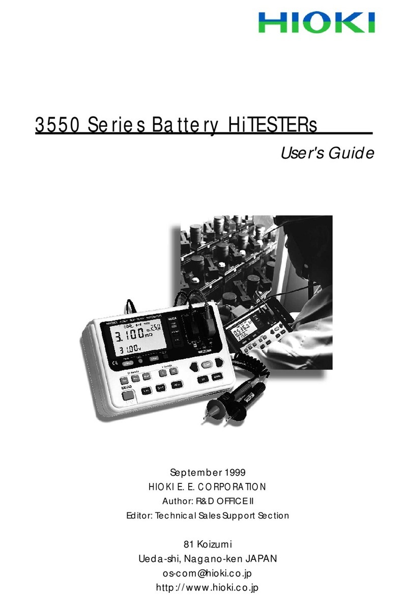 Hioki 3550 user guide