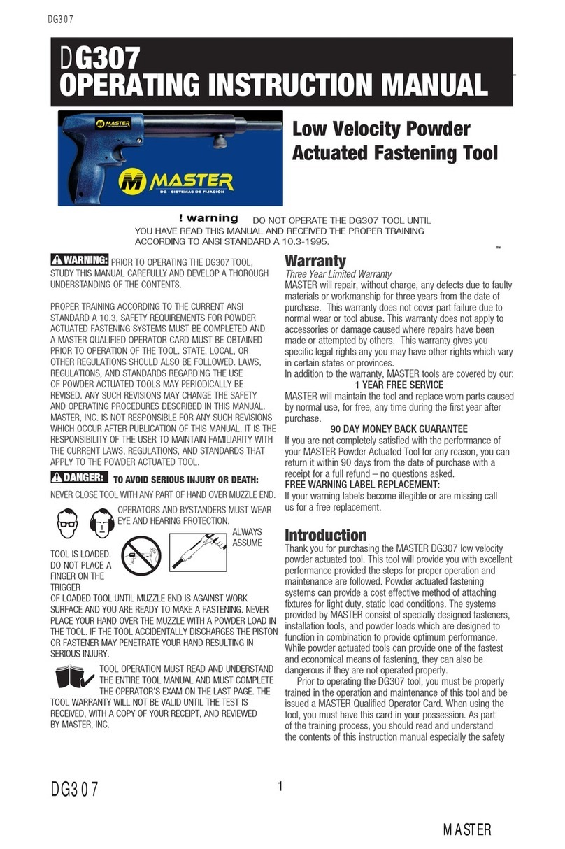 Master DG307 Instruction Manual