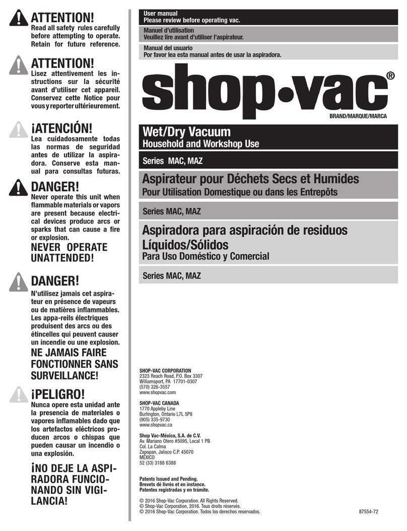 Shop-Vac MAC SERIES user manual