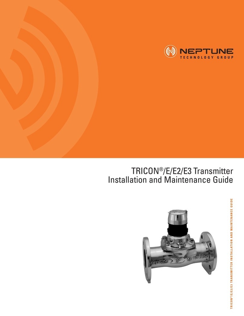 Neptune TRICON E Installation and maintenance guide