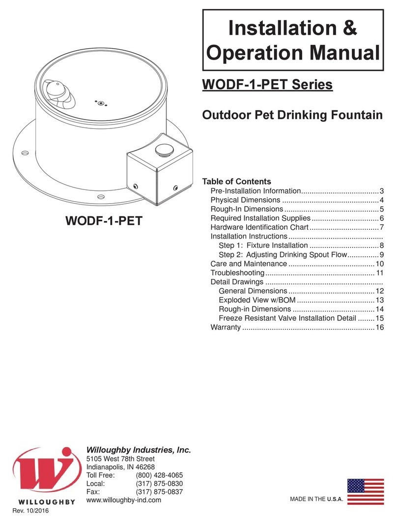 Willoughby WODF-1-PET Series User manual