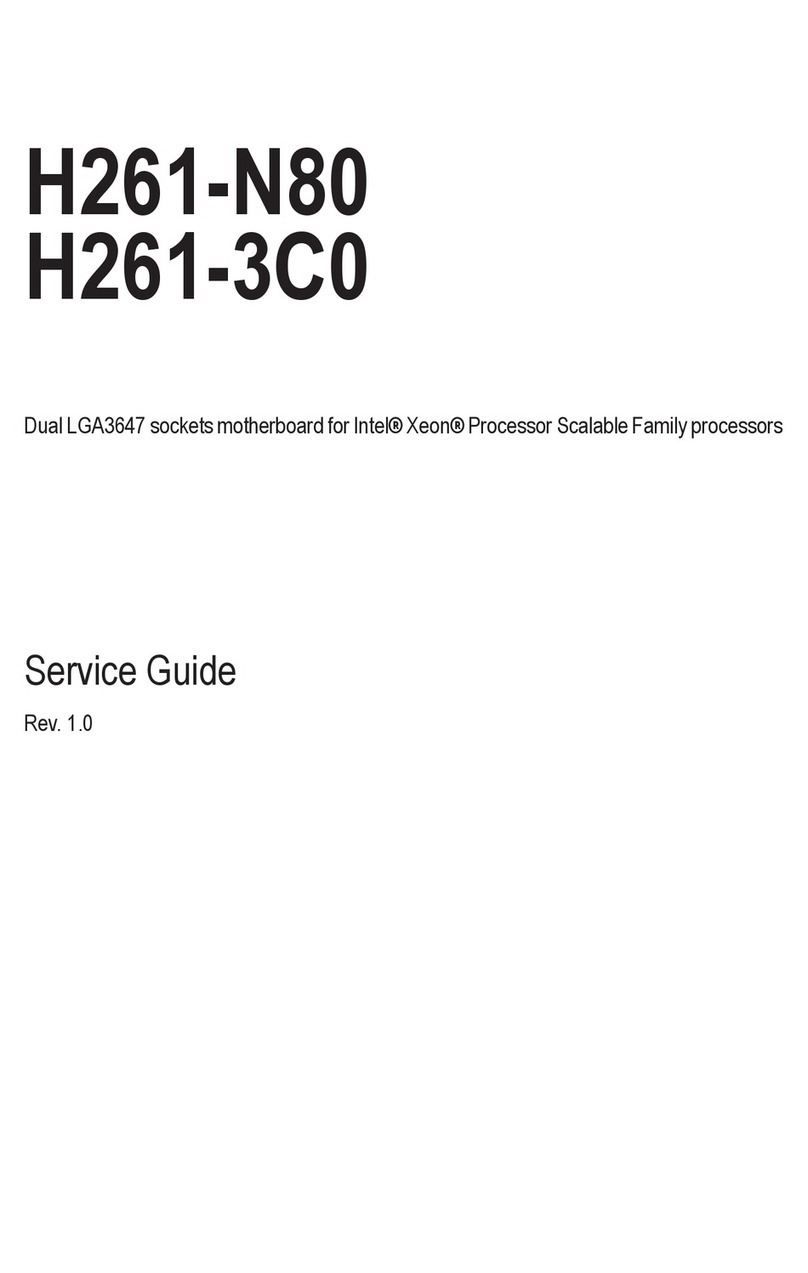 GIGA-BYTE TECHNOLOGY H261-N80 User manual
