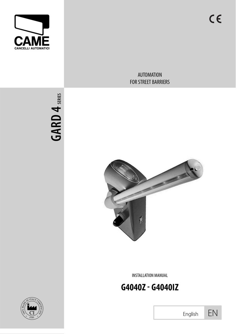 CAME G4040IZ User manual