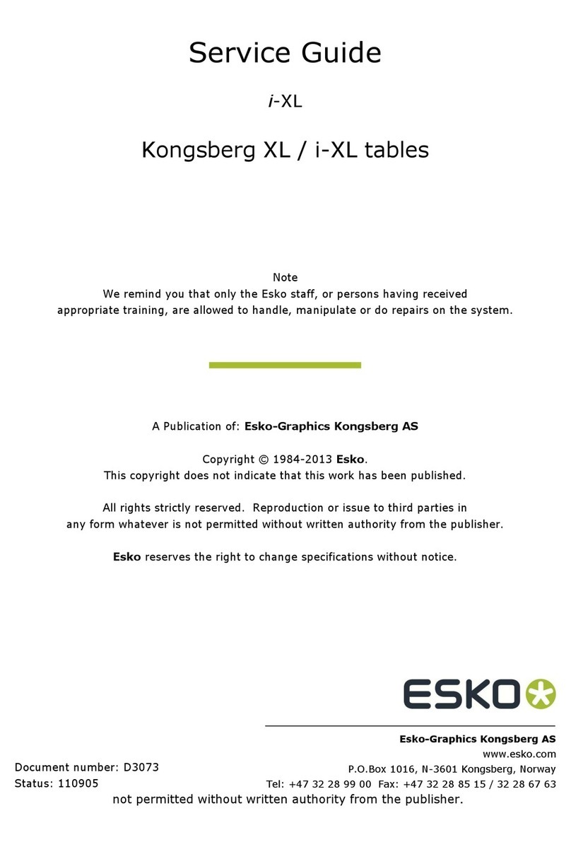 Esko Kongsberg XL Service guide