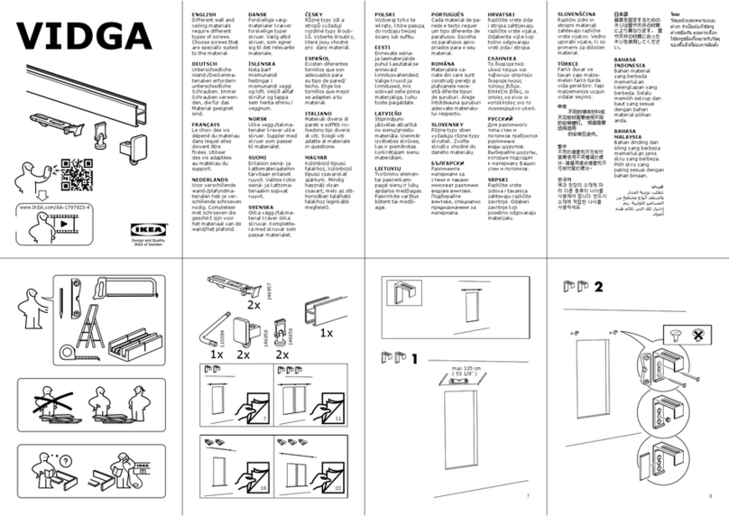 IKEA VIDGA Assembly instructions