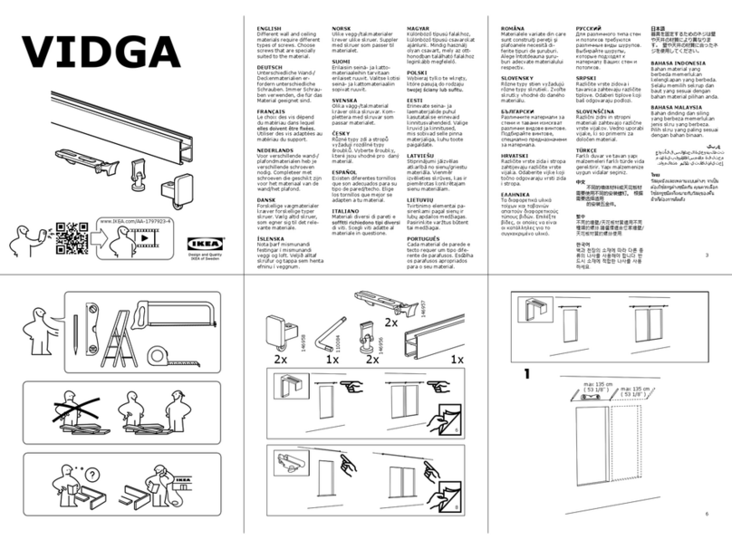 IKEA VIDGA Assembly instructions