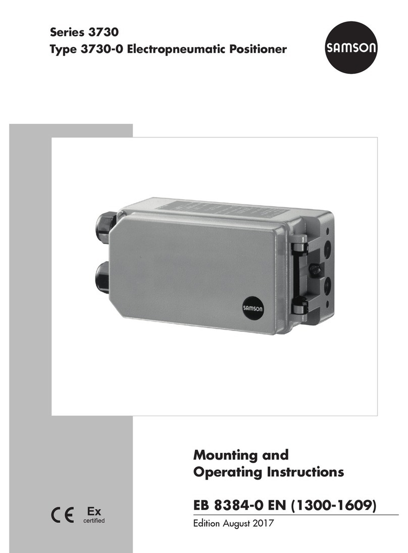 Samson 3730-0 Mounting and operating instructions