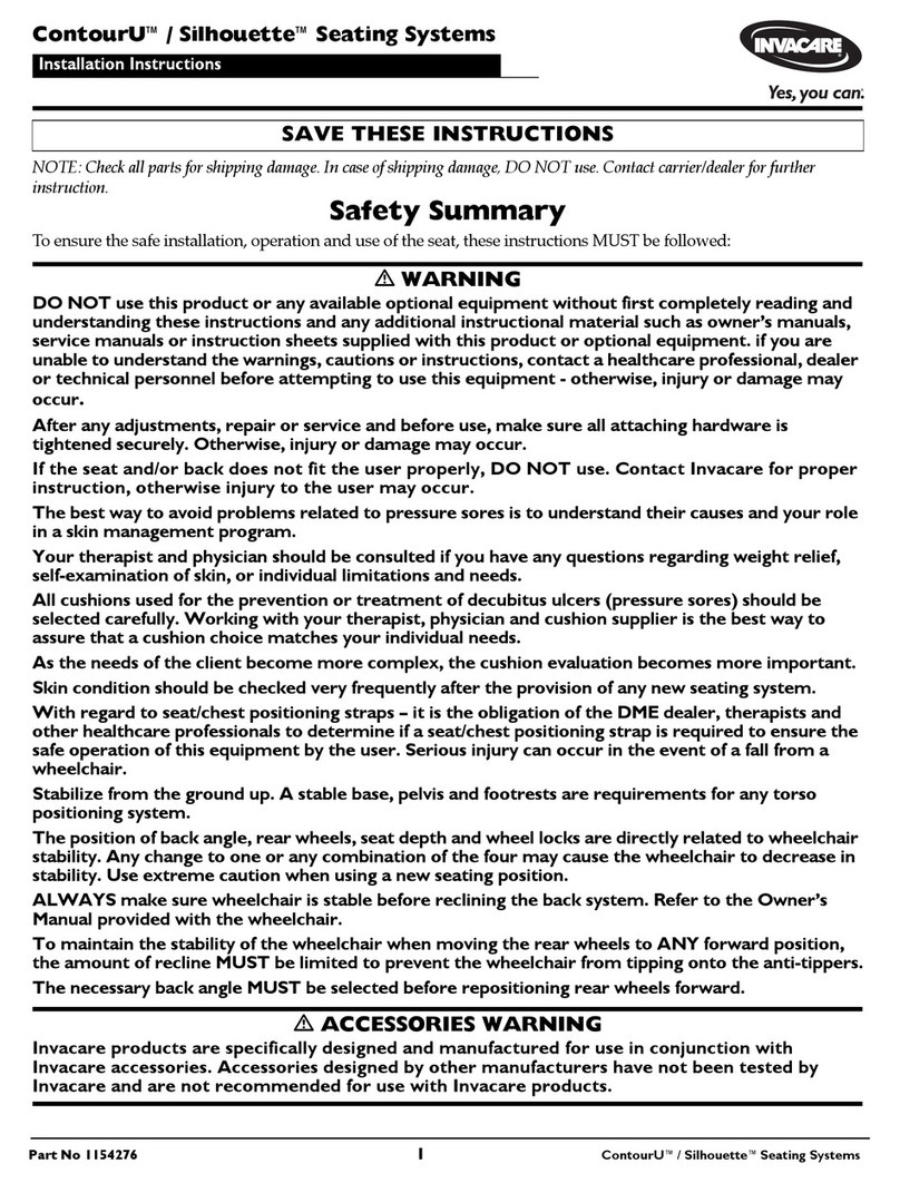 Invacare ContourU User manual