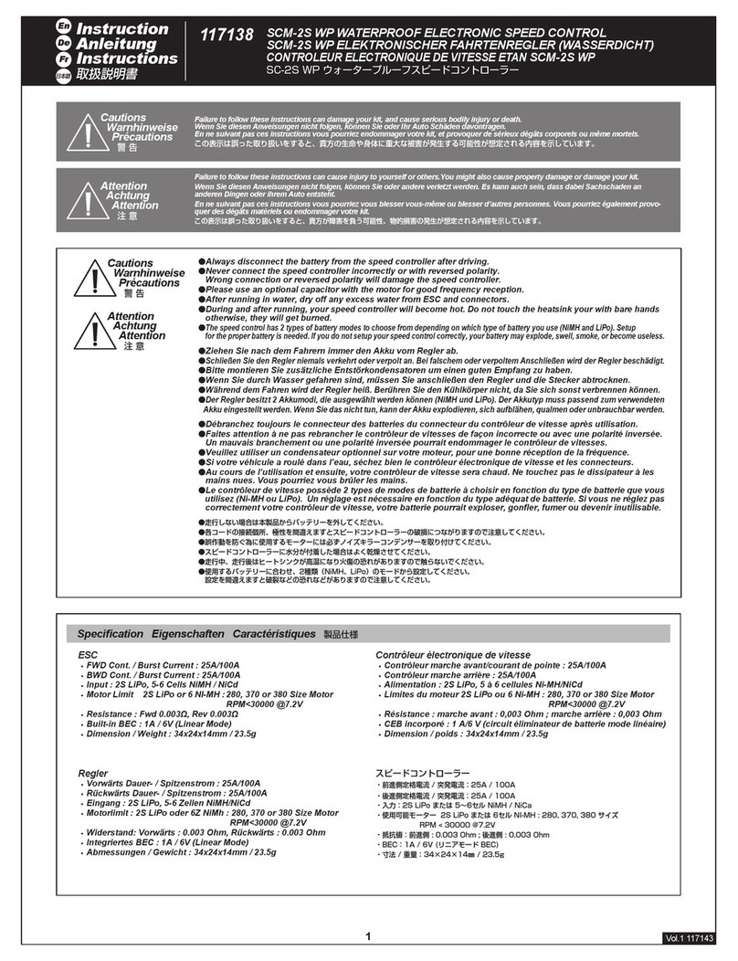 HPI Racing SCM-2S instruction manual