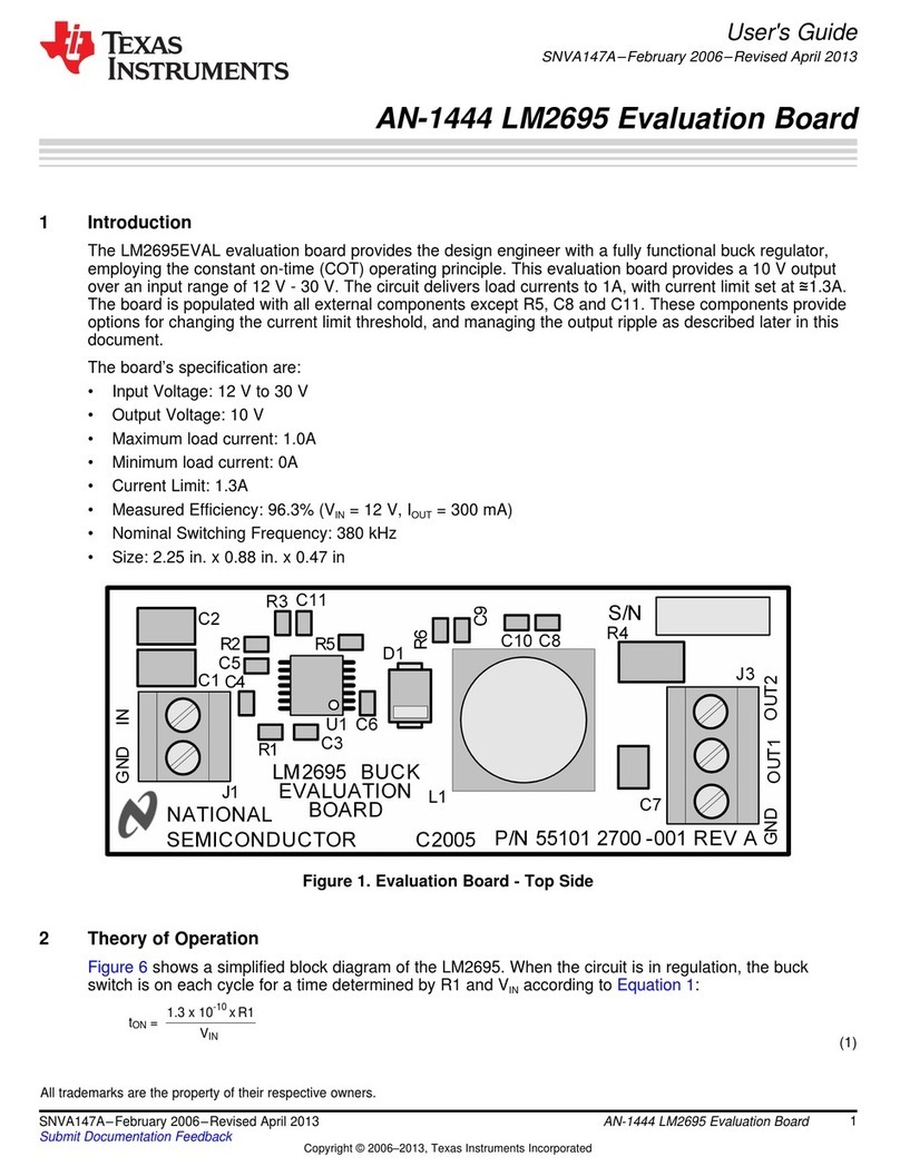 Texas Instruments LM2695EVAL User manual