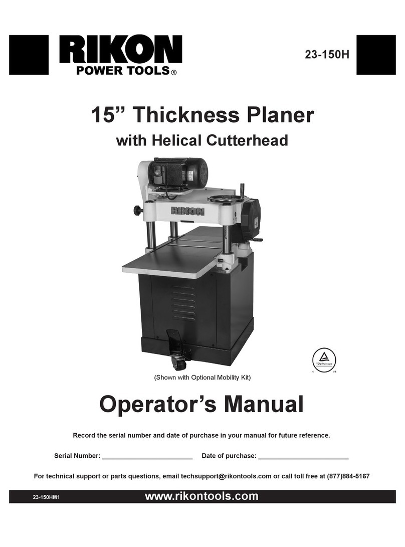 Rikon Power Tools 23-150H Operator's manual