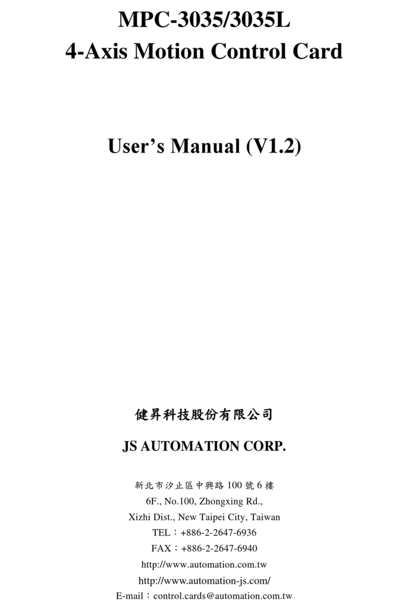 JS Automation Corp MPC-3035 user manual