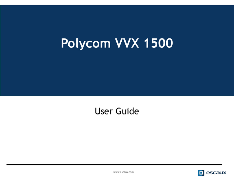 Escaux Polycom VVX 1500 User manual