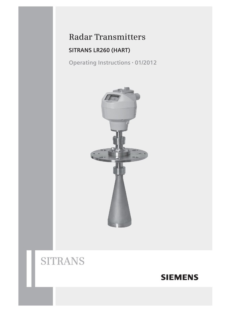Siemens SITRANS LR260 User manual