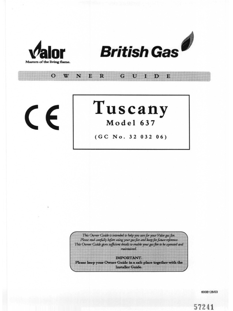 Valor Tuscany 637 User manual