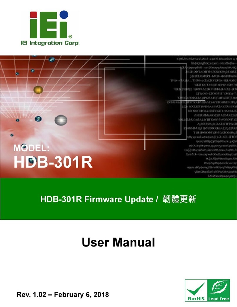 IEI Technology HDB-301R user manual